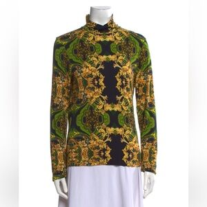 **SOLD** Alice + Olivia Turtleneck Patterned Top